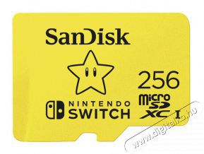 SanDisk microSDXC K&aacute;rtya Nintendo switch 256GB, 100MB/s, U3, C10, A1, UHS-1 (183573) Mem&oacute;ria k&aacute;rtya / Pendrive - MicroSD / MicroSDHC k&aacute;rtya - 371021