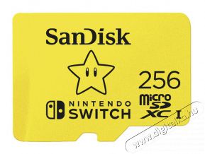 SanDisk microSDXC Kártya Nintendo switch 256GB, 100MB/s, U3, C10, A1, UHS-1 (183573) Memória kártya / Pendrive - MicroSD / MicroSDHC kártya - 371021