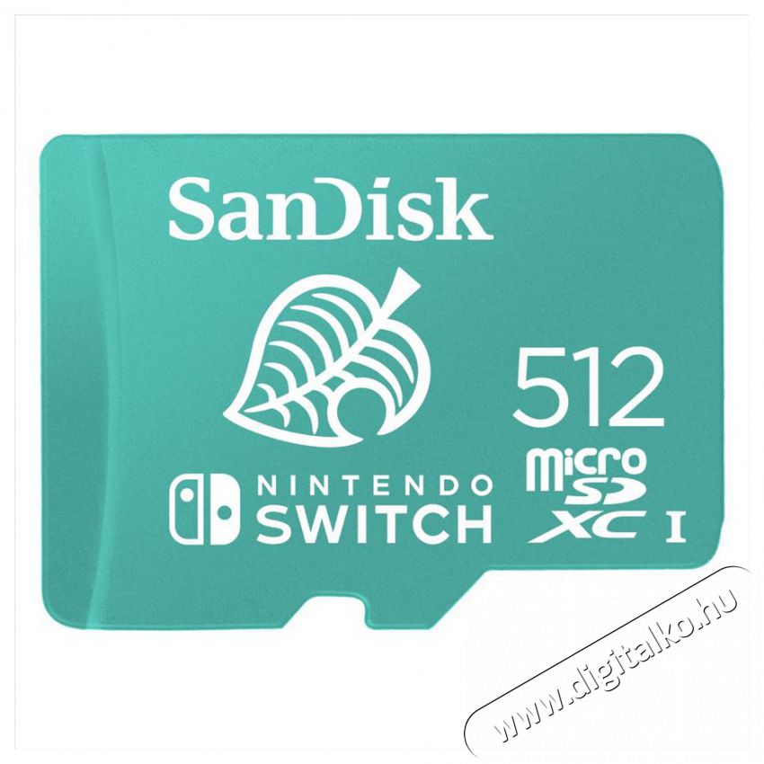 SanDisk microSDXC Kártya Nintendo switch 512GB, 100MB/s, U3, C10, A1, UHS-1 (186522) Memória kártya / Pendrive - SD / SDHC / SDXC kártya - 371022