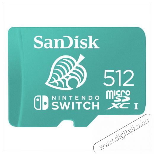 SanDisk microSDXC Kártya Nintendo switch 512GB, 100MB/s, U3, C10, A1, UHS-1 (186522) Memória kártya / Pendrive - SD / SDHC / SDXC kártya - 371022