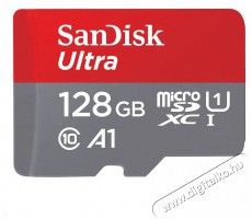 SanDisk 186502 microSD Ultra memóriakártya 128GB Memória kártya / Pendrive - MicroSD / MicroSDHC kártya - 364512