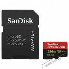 SanDisk MicroSD Extreme Pro memóriakártya 256 GB Memória kártya / Pendrive - MicroSD / MicroSDHC kártya - 381659