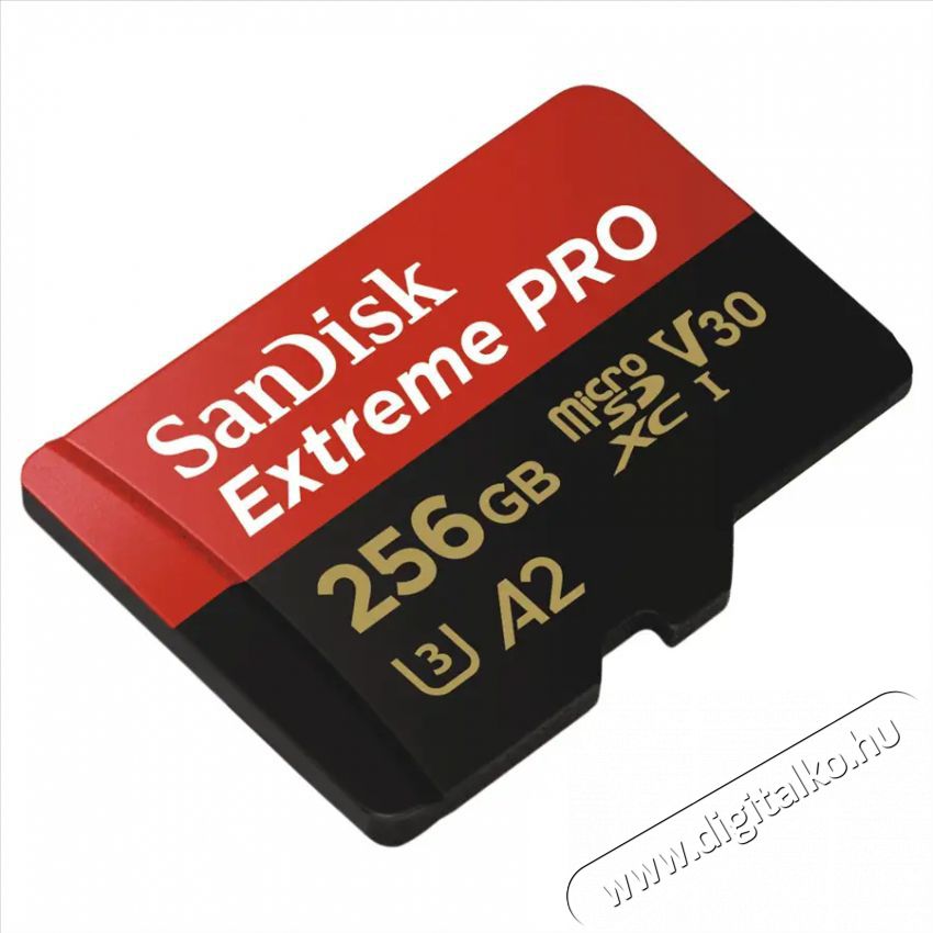 SanDisk MicroSD Extreme Pro memóriakártya 256 GB Memória kártya / Pendrive - MicroSD / MicroSDHC kártya - 381659