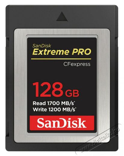 SanDisk Extreme Pro CFExpress memóriakártya (1700/1200 MB/s  sebesség) - 183594 Memória kártya / Pendrive - Compact Flash (CF) kártya - 352183