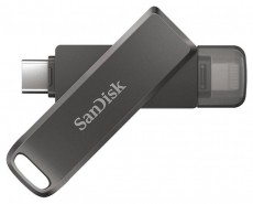 SanDisk 64GB USB C/Apple Lightning iXPAND LUXE Fekete (186552) Flash Drive Mem&oacute;ria k&aacute;rtya / Pendrive - Pendrive - 420628