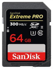 SanDisk 64GB SD Extreme Pro (SDXC Class 10 UHS-II U3) memória kártya Memória kártya / Pendrive - SD / SDHC / SDXC kártya - 478224
