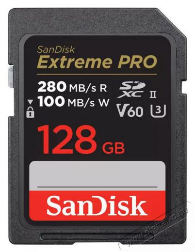 SanDisk SDXC Extreme Pro Kártya 128GB, 280/100 MB/s, UHS-II, V60,C10 Memória kártya / Pendrive - MicroSD / MicroSDHC kártya - 493307