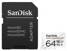 SanDisk 64GB MicroSDXC High Endurance CL10/U3/V30 (SDSQQNR-064G) memória kártya Memória kártya / Pendrive - MicroSD / MicroSDHC kártya - 349918