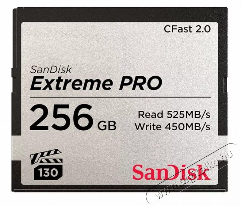 SanDisk CFAST 2.0 Extreme Pro kártya 256GB - 173445 Memória kártya / Pendrive - Compact Flash (CF) kártya - 371007
