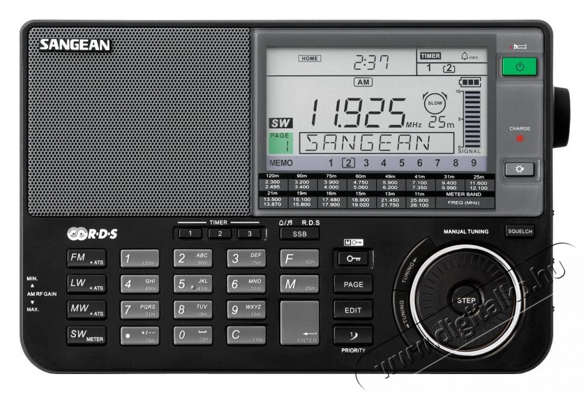 Sangean ATS-909 X B digitális, szintézeres világvevő rádió (SSB) - fekete Audio-Video / Hifi / Multimédia - Rádió / órás rádió - Hordozható, zseb-, táska rádió - 259239