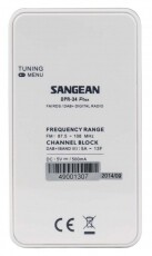 Sangean DPR-34 DAB+ / FM szintézeres zsebrádió - FEHÉR Audio-Video / Hifi / Multimédia - Rádió / órás rádió - Hordozható, zseb-, táska rádió - 259250