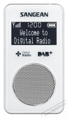 Sangean DPR-34 DAB+ / FM szintézeres zsebrádió - FEHÉR Audio-Video / Hifi / Multimédia - Rádió / órás rádió - Hordozható, zseb-, táska rádió - 259250