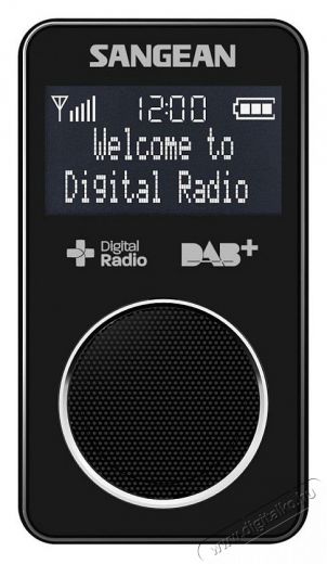 Sangean DPR-34 DAB+ / FM szintézeres zsebrádió - FEKETE Audio-Video / Hifi / Multimédia - Rádió / órás rádió - Hordozható, zseb-, táska rádió - 259251