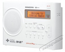 Sangean DPR-69 DAB+ hordozható rádió - FEHÉR Audio-Video / Hifi / Multimédia - Rádió / órás rádió - Hordozható, zseb-, táska rádió - 259257