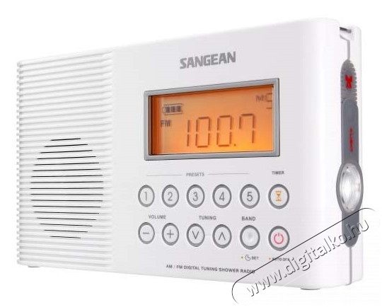 Sangean H-201 Vízálló AM/FM táskarádió Audio-Video / Hifi / Multimédia - Rádió / órás rádió - Vízálló rádió - 259266