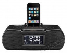 Sangean RCR-10 ébresztőórás AM/FM-RDS rádió iPod dokkolóval - fekete Audio-Video / Hifi / Multimédia - Rádió / órás rádió - Ébresztőórás rádió - 259286