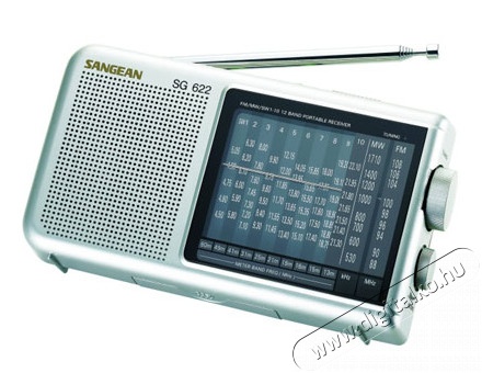Sangean SG-622 kompakt méretű világvevő zsebrádió Audio-Video / Hifi / Multimédia - Rádió / órás rádió - Hordozható, zseb-, táska rádió - 259292