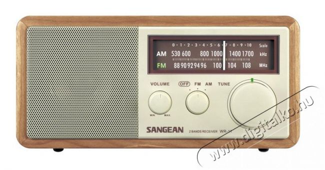 Sangean WR-11 Walnut asztali rádió Audio-Video / Hifi / Multimédia - Rádió / órás rádió - Asztali rádió - 259309