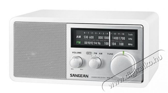 Sangean WR-11 White asztali rádió Audio-Video / Hifi / Multimédia - Rádió / órás rádió - Asztali rádió - 259310