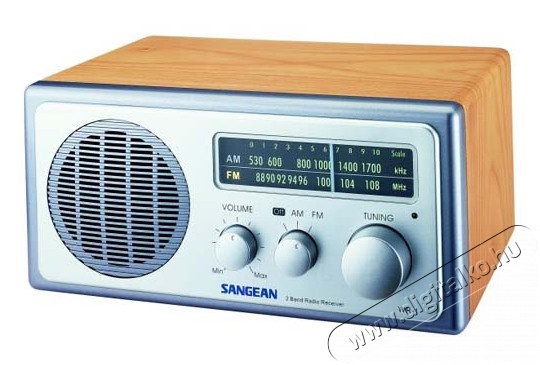 Sangean WR-1 Walnut-Silver asztali rádió Audio-Video / Hifi / Multimédia - Rádió / órás rádió - Asztali rádió - 259304