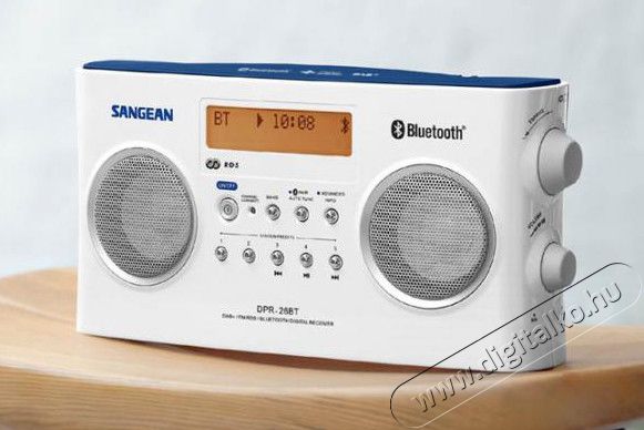 Sangean DPR-26BT W táskarádió - fehér Audio-Video / Hifi / Multimédia - Rádió / órás rádió - Hordozható, zseb-, táska rádió - 283392