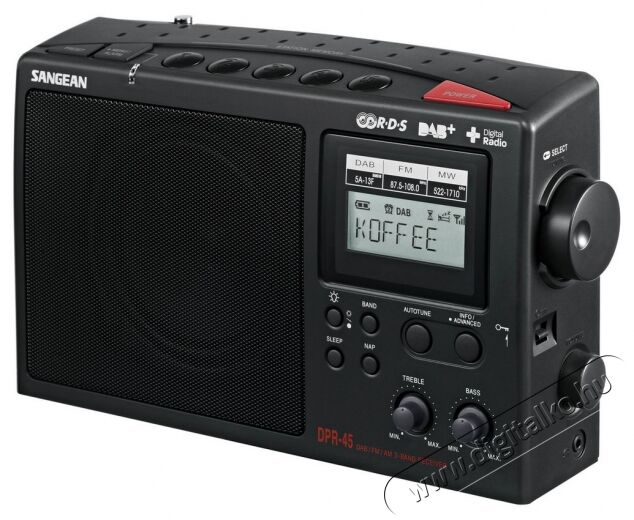 Sangean DPR-45 DAB+ Hordozható táskarádió Audio-Video / Hifi / Multimédia - Rádió / órás rádió - Hordozható, zseb-, táska rádió - 274505