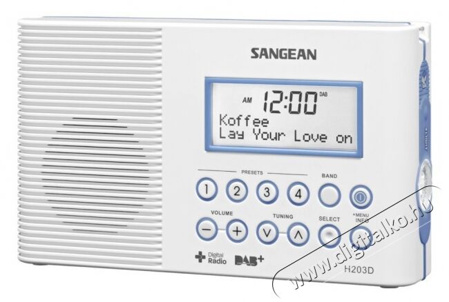 Sangean H-203D Vízálló rádió Audio-Video / Hifi / Multimédia - Rádió / órás rádió - Vízálló rádió - 274507