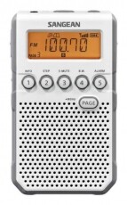 Sangean DT-800W digitális FM-RDS zsebrádió hangszóróval - fehér Audio-Video / Hifi / Multimédia - Rádió / órás rádió - Hordozható, zseb-, táska rádió - 360512