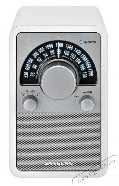 Sangean WR-15 BT FM / AM / Bluetooth fa dobozos asztali rádió - fehér Audio-Video / Hifi / Multimédia - Rádió / órás rádió - Asztali rádió - 286446
