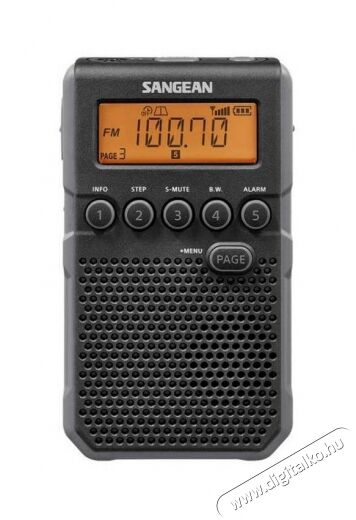 Sangean DT-800 digitális szintézeres zsebrádió hangszóróval Audio-Video / Hifi / Multimédia - Rádió / órás rádió - Hordozható, zseb-, táska rádió - 349829