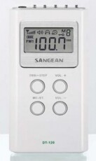 Sangean DT-120 AM/FM sztereó zsebrádió - fehér Audio-Video / Hifi / Multimédia - Rádió / órás rádió - Hordozható, zseb-, táska rádió - 259260