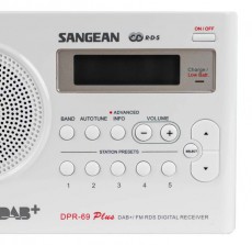 Sangean DPR-69 DAB+ hordozható rádió - FEHÉR Audio-Video / Hifi / Multimédia - Rádió / órás rádió - Hordozható, zseb-, táska rádió - 259257