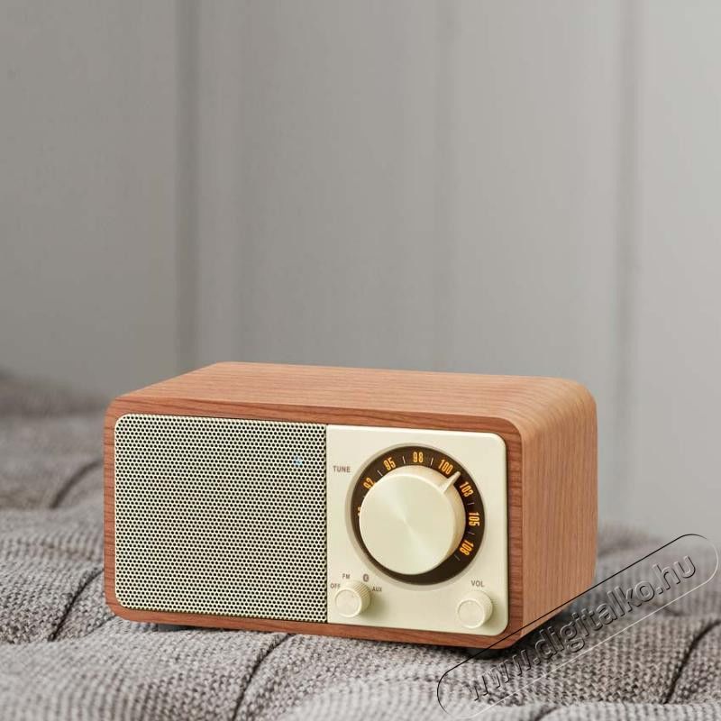 Sangean WR-7 Genuine Mini Bluetooth FM rádió (cseresznye) Audio-Video / Hifi / Multimédia - Rádió / órás rádió - Asztali rádió - 345339