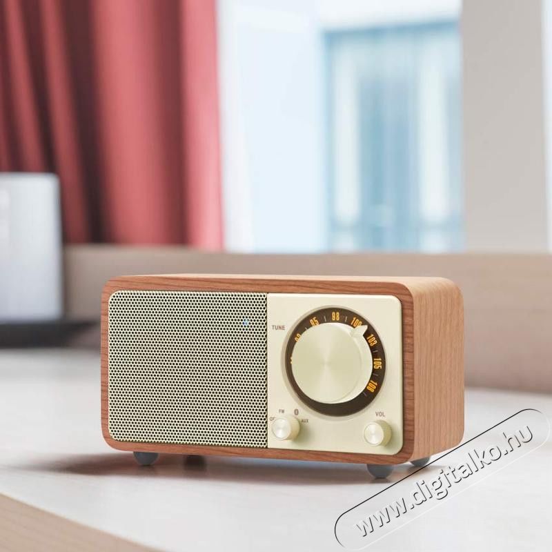 Sangean WR-7 Genuine Mini Bluetooth FM rádió (cseresznye) Audio-Video / Hifi / Multimédia - Rádió / órás rádió - Asztali rádió - 345339