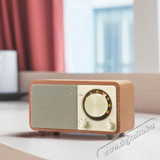 Sangean WR-7 Genuine Mini Bluetooth FM rádió (cseresznye) Audio-Video / Hifi / Multimédia - Rádió / órás rádió - Asztali rádió - 345339