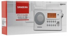 Sangean PR-D14 USB Hordozható táskarádió Audio-Video / Hifi / Multimédia - Rádió / órás rádió - Hordozható, zseb-, táska rádió - 274504
