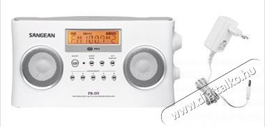 Sangean PR-D5 PACK sztereó táskarádió + hálózati adapter - fehér Audio-Video / Hifi / Multimédia - Rádió / órás rádió - Hordozható, zseb-, táska rádió - 259279