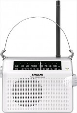 Sangean PR-D6 AM/FM hordozható táskarádió - fehér Audio-Video / Hifi / Multimédia - Rádió / órás rádió - Hordozható, zseb-, táska rádió - 259280