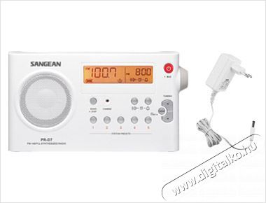 Sangean PR-D7 P AM/FM táskarádió akkutöltéssel - fehér Audio-Video / Hifi / Multimédia - Rádió / órás rádió - Hordozható, zseb-, táska rádió - 259282