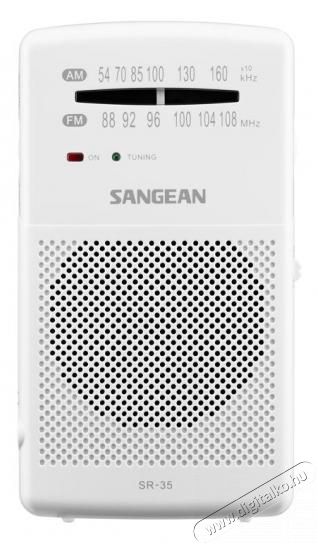 Sangean SR-35W (Pocket 100) hordozható FM/AM zsebrádió - fehér Audio-Video / Hifi / Multimédia - Rádió / órás rádió - Hordozható, zseb-, táska rádió - 375849