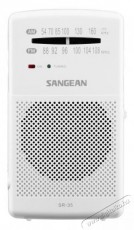 Sangean SR-35W (Pocket 100) hordozható FM/AM zsebrádió - fehér Audio-Video / Hifi / Multimédia - Rádió / órás rádió - Hordozható, zseb-, táska rádió - 375849