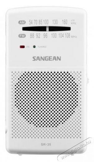 Sangean SR-35W (Pocket 100) hordozható FM/AM zsebrádió - fehér Audio-Video / Hifi / Multimédia - Rádió / órás rádió - Hordozható, zseb-, táska rádió - 375849