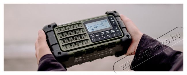 Sangean MMR-99 FM / AM / Bluetooth napelemes vészhelyzet rádió (zöld) Audio-Video / Hifi / Multimédia - Rádió / órás rádió - Hordozható, zseb-, táska rádió - 381274