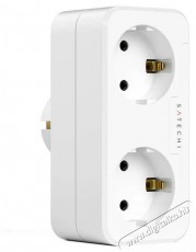 Satechi  Apple Homekit Dual Smart Outlet (EU), fehér Háztartás / Otthon / Kültér - Okos otthon - Okos konnektor - 521388