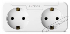 Satechi  Apple Homekit Dual Smart Outlet (EU), fehér Háztartás / Otthon / Kültér - Okos otthon - Okos konnektor - 521388