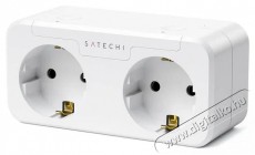 Satechi  Apple Homekit Dual Smart Outlet (EU), fehér Háztartás / Otthon / Kültér - Okos otthon - Okos konnektor - 521388