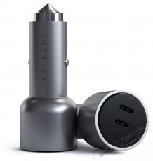 Satechi  40W Dual USB-C PD Car Charger, Ez&uuml;st - Aut&oacute;hifi / Aut&oacute; felszerel&eacute;s - Aut&oacute;s t&ouml;ltő / szivargy&uacute;jt&oacute; adapter - 533742