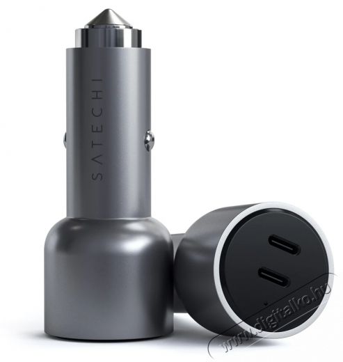 Satechi  40W Dual USB-C PD Car Charger, Ez&uuml;st Aut&oacute;hifi / Aut&oacute; felszerel&eacute;s - Aut&oacute;s t&ouml;ltő / szivargy&uacute;jt&oacute; adapter - 533742