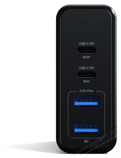 Satechi  75W Dual Type-C PD Travel Charger, 2x USB-A, 1x USB-C PD 18W, 1x USB-C PD 60W, Űrsz&uuml;rke Mobil / Kommunik&aacute;ci&oacute; / Smart - Powerbank / K&uuml;lső akkumul&aacute;tor &eacute;s t&ouml;ltő - 533741