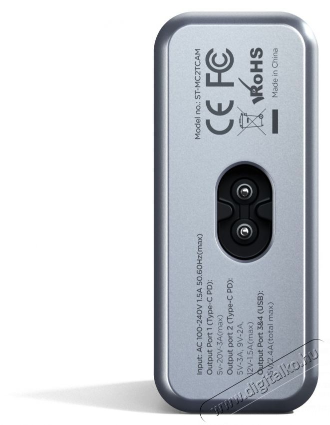 Satechi  75W Dual Type-C PD Travel Charger, 2x USB-A, 1x USB-C PD 18W, 1x USB-C PD 60W, Űrsz&uuml;rke Mobil / Kommunik&aacute;ci&oacute; / Smart - Powerbank / K&uuml;lső akkumul&aacute;tor &eacute;s t&ouml;ltő - 533741